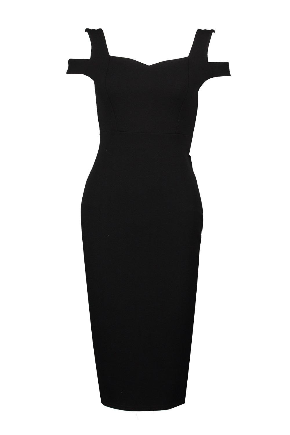 Camilla Bardot Strap Cut Out Midi Dress boohoo IE