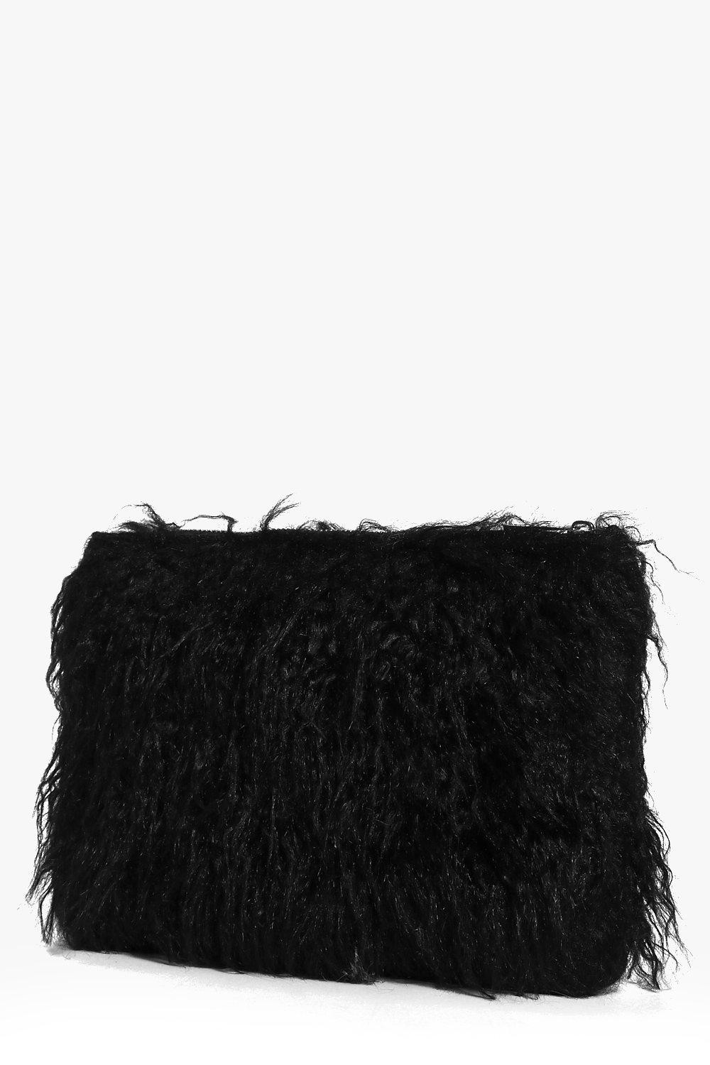 Fur clutch bag sale