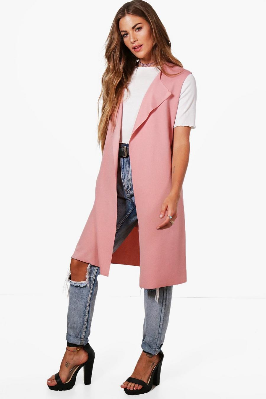 Rose Sleeveless Belted Duster image number 1