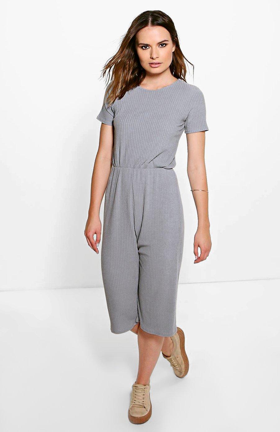 boohoo silver jumpsuit