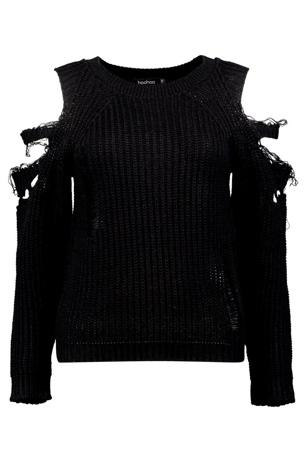 Boohoo cold 2024 shoulder jumper