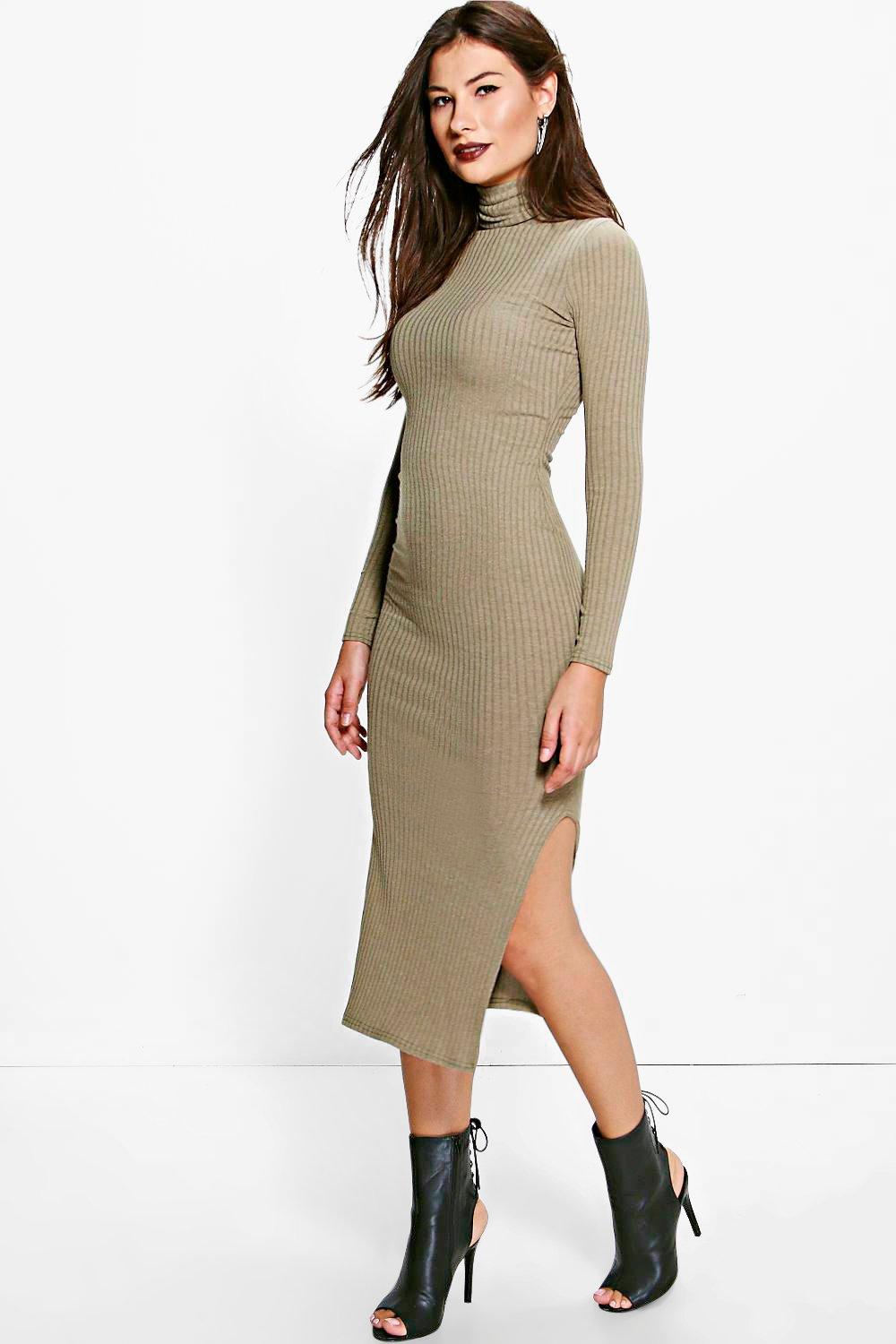 boohoo turtleneck dress