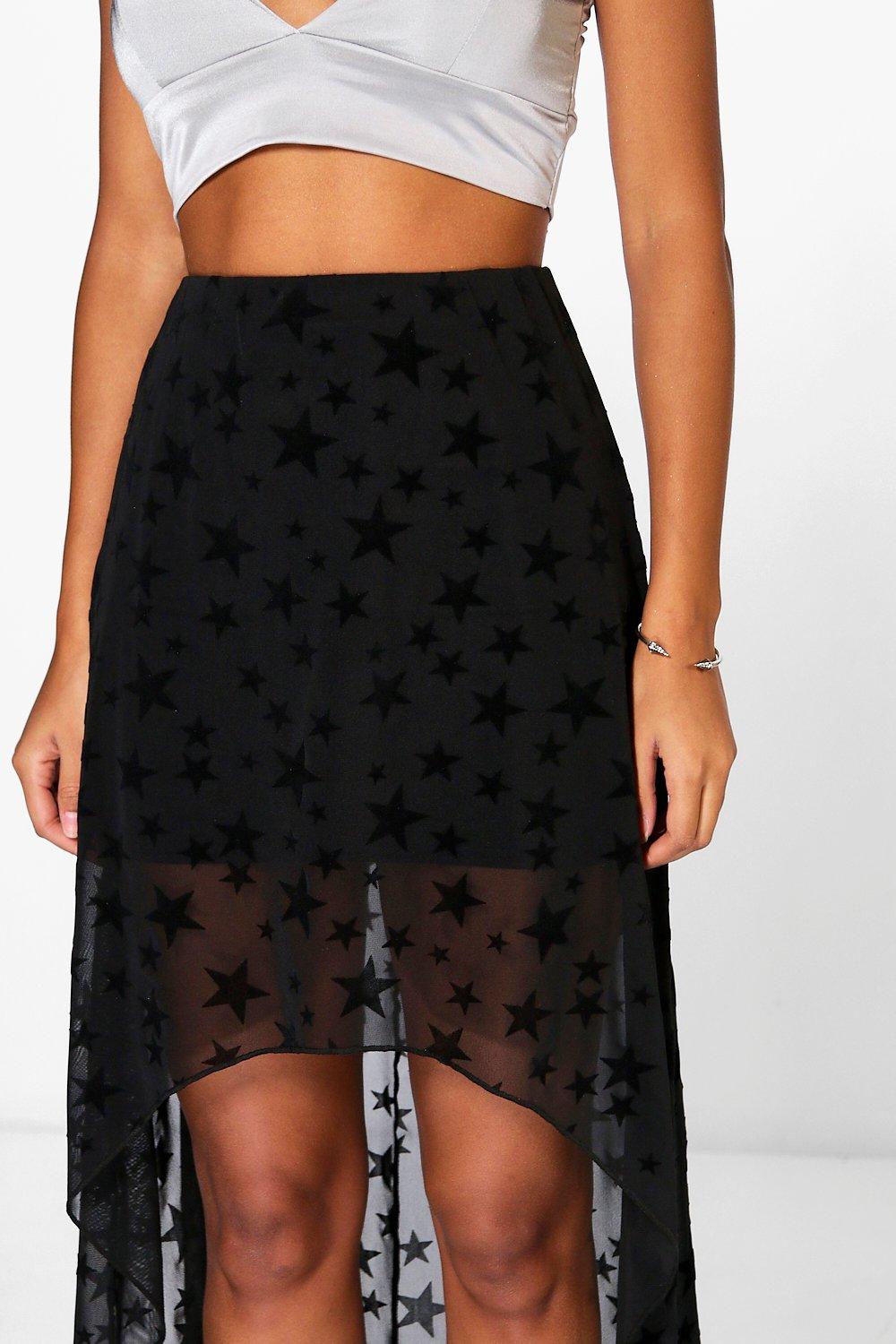 velvet star skirt