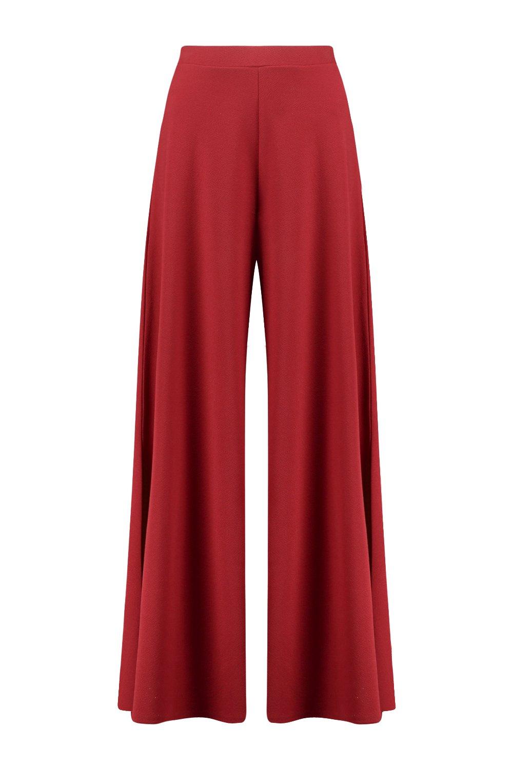 Cushnie Et Ochs Mauve Satin High Waisted Side Slit Wide Leg, 43% OFF