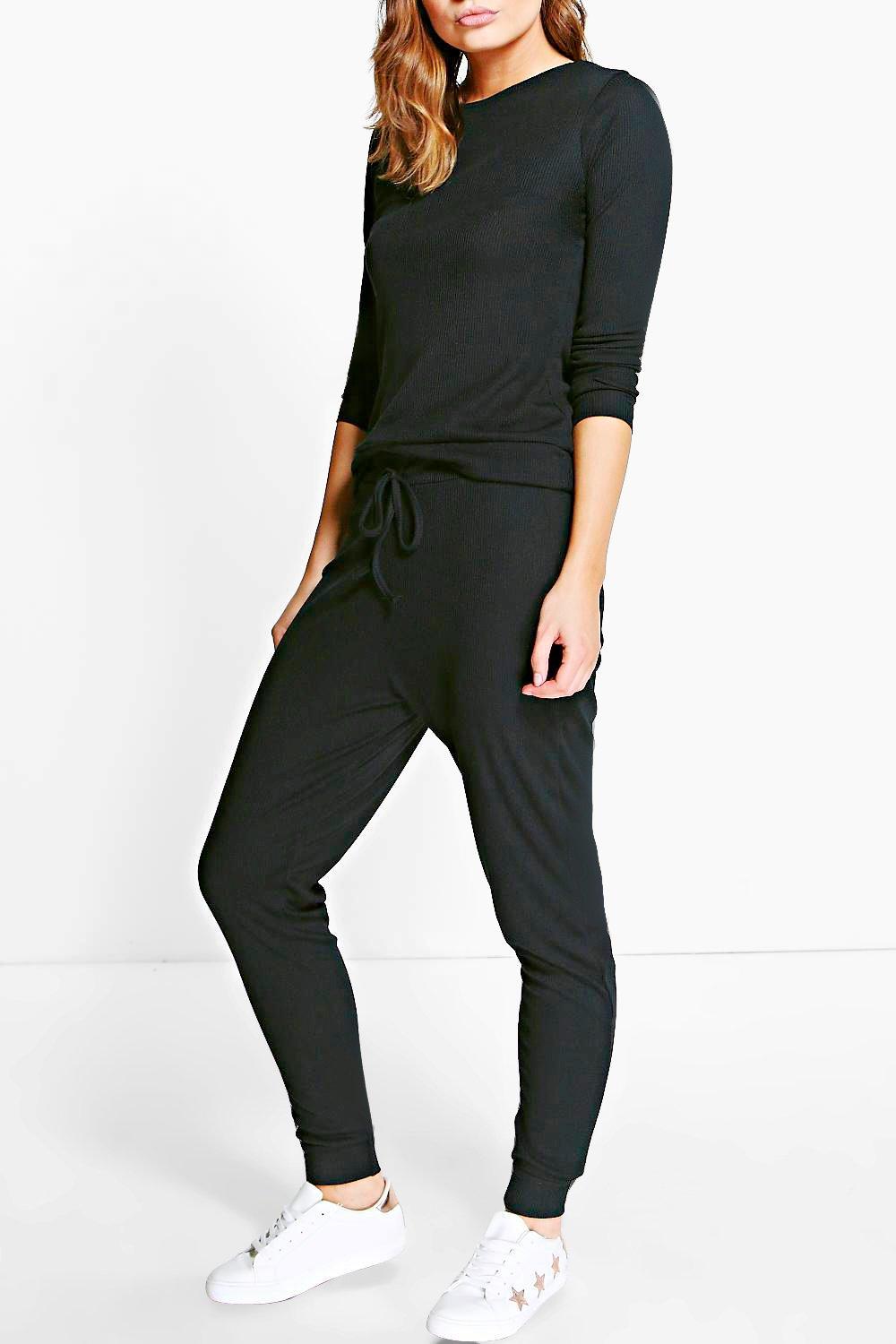 rib knit joggers