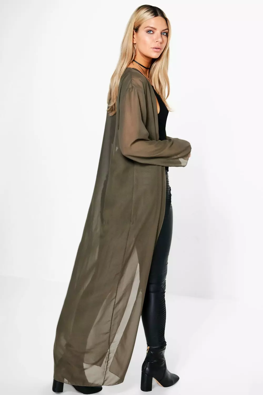 Maxi on sale chiffon kimono