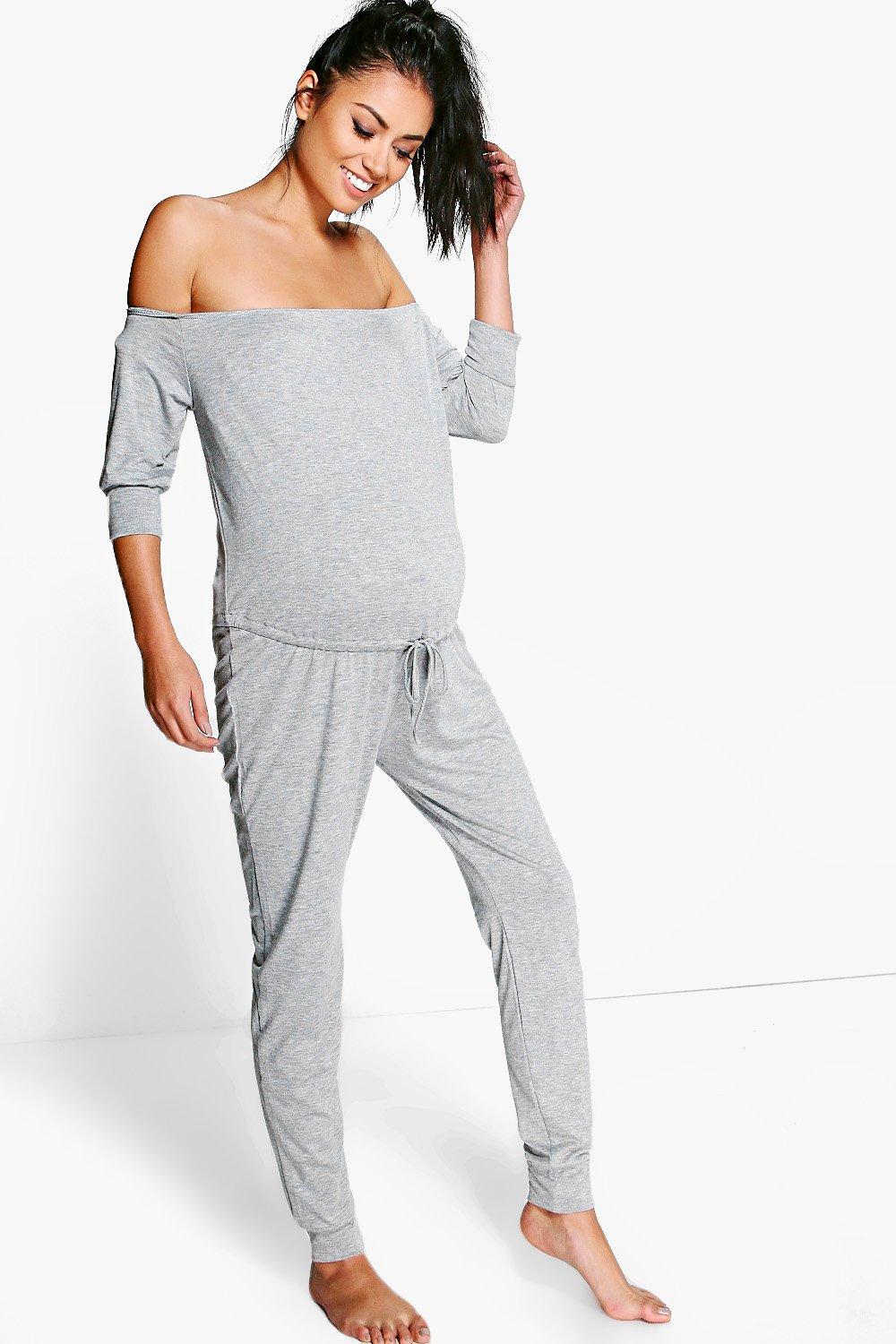 off the shoulder lounge jumpsuit