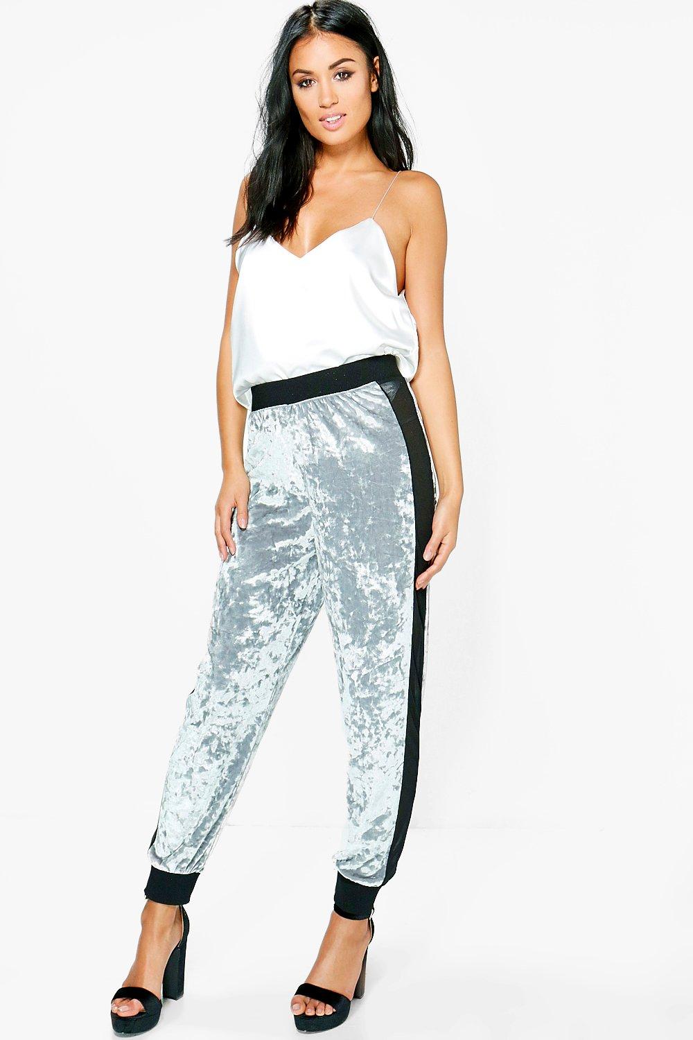 plus size velvet joggers