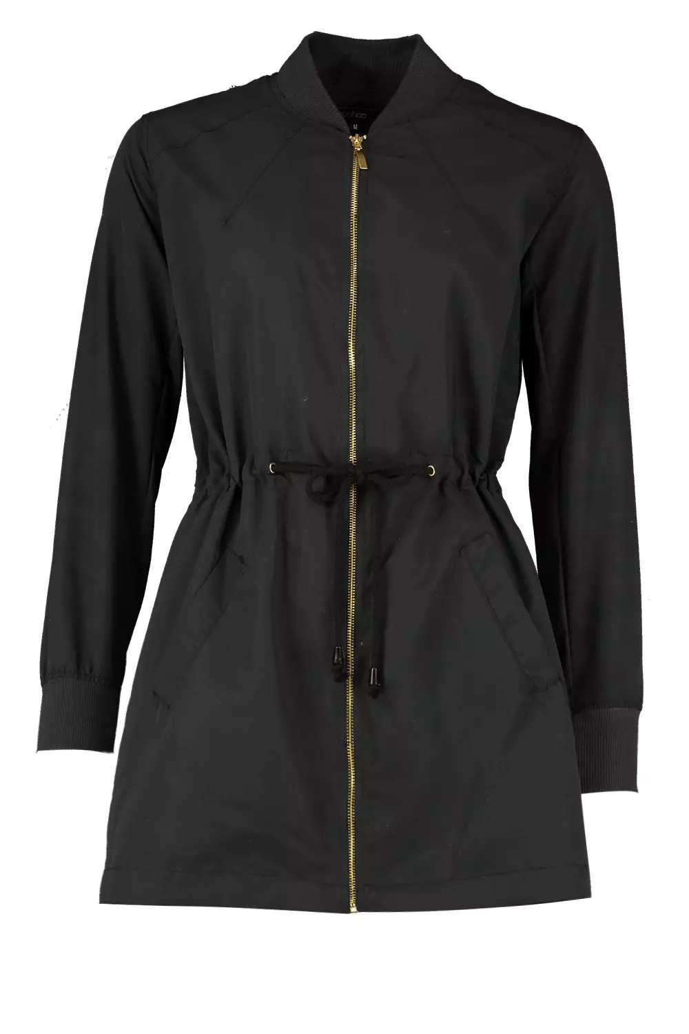 Black Longline Ma1 Bomber Jacket alternative image