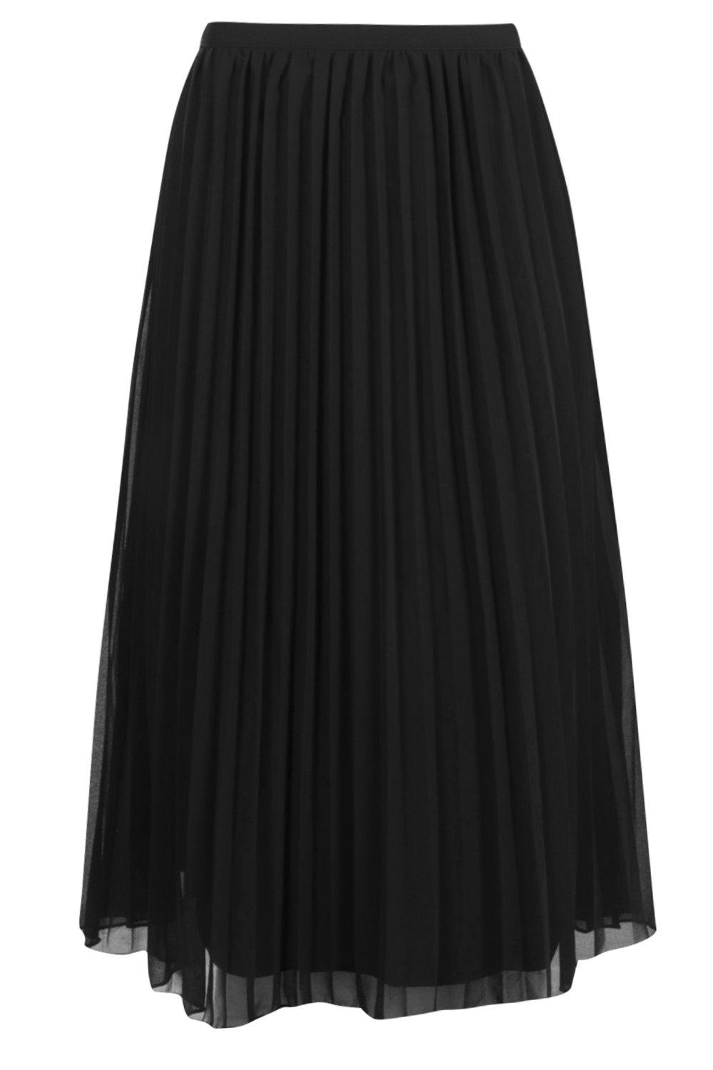 Chiffon pleated outlet maxi skirt boohoo