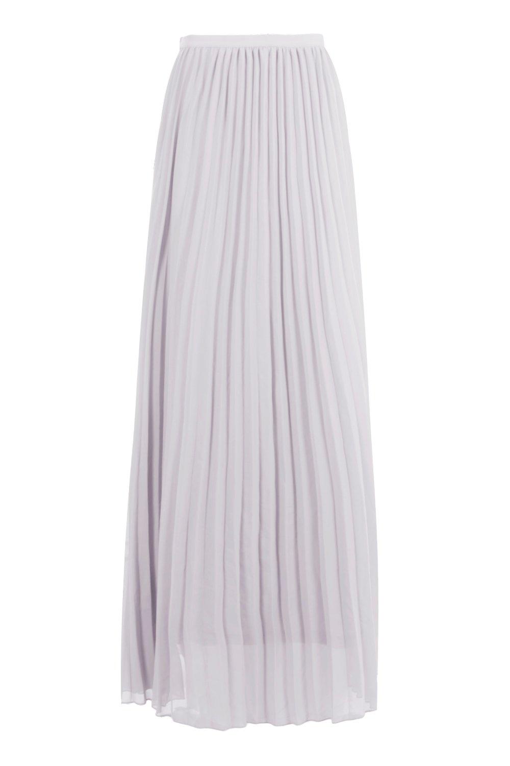 Chiffon pleated shop maxi skirt boohoo