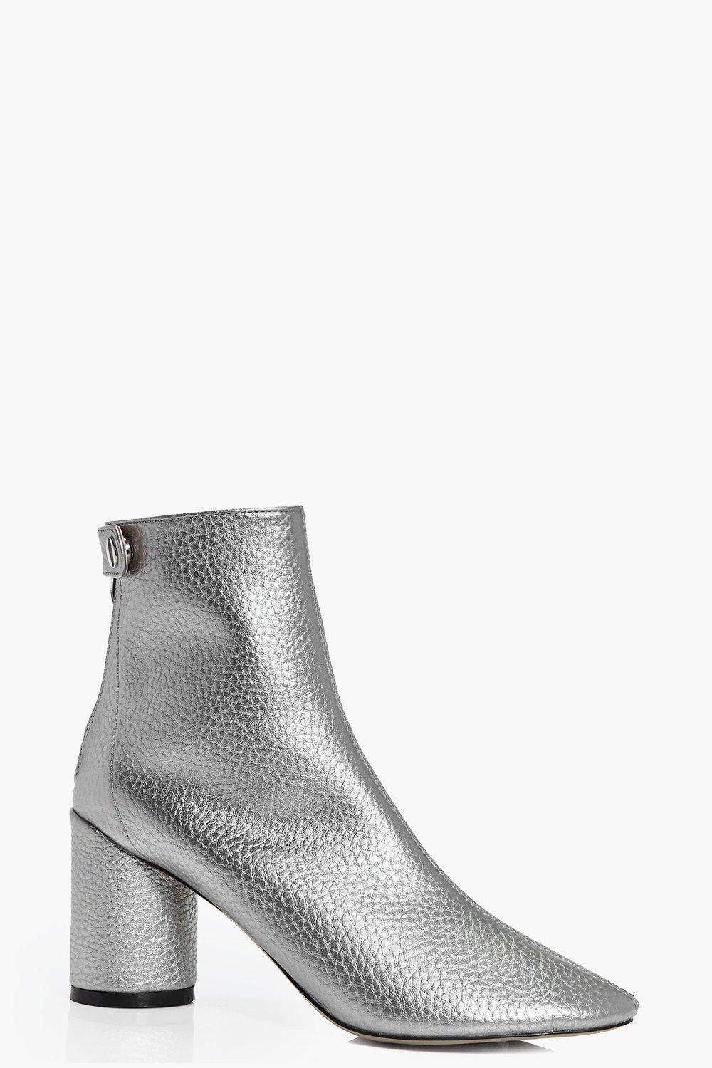 silver ankle boots uk