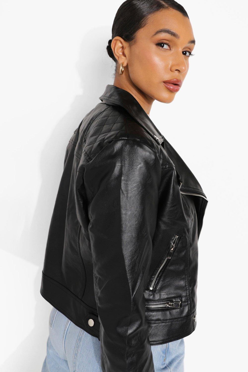 very faux leather jacket