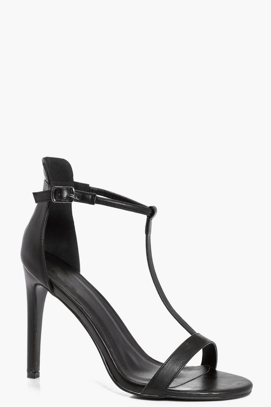 zapatos stiletto con tira en forma de T grace, Negro image number 1