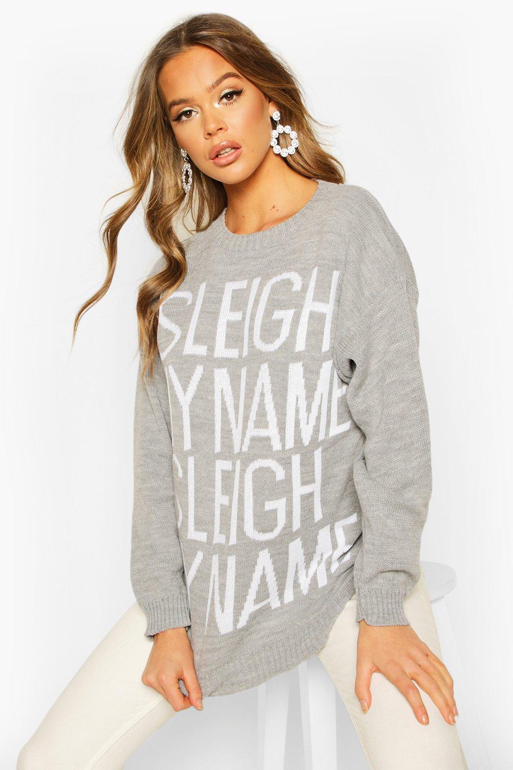 Sleigh my sale name christmas jumper