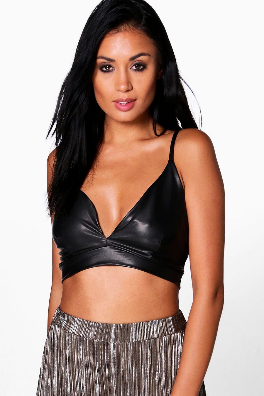 Rita Metallic Plunge Bralet image number 1