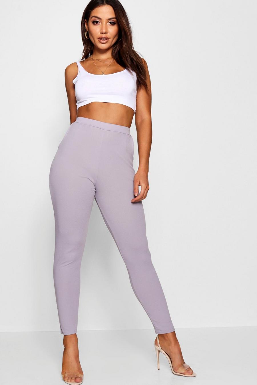 Lilac haze Basic Crepe Super Stretch Skinny Trousers image number 1
