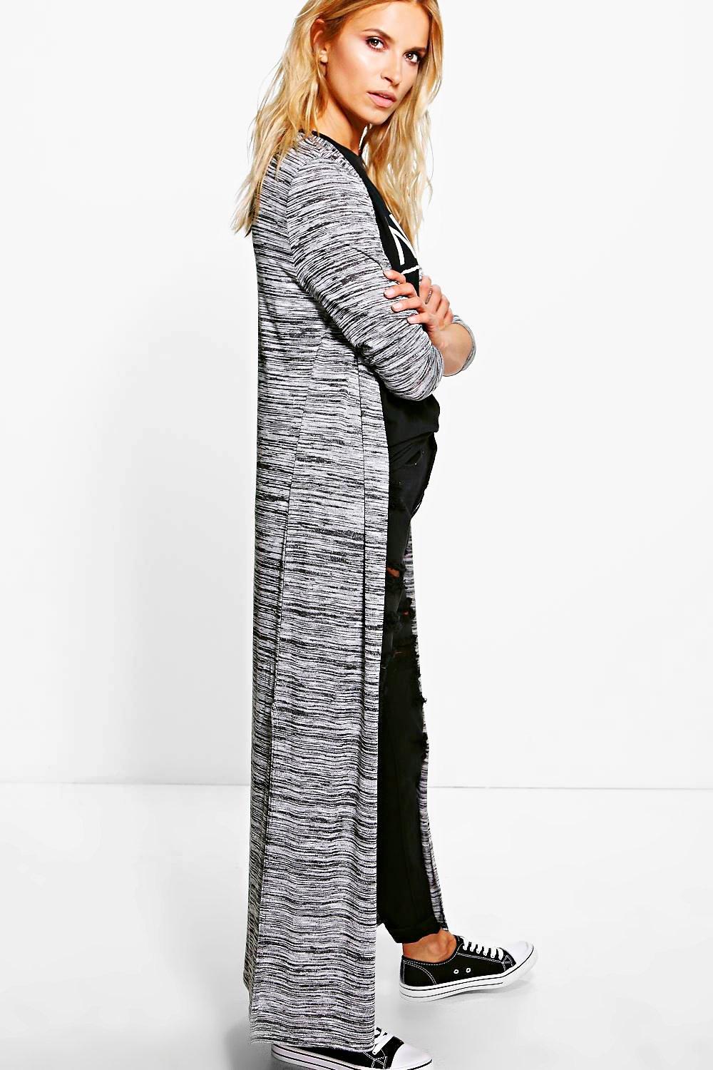 fine knit maxi cardigan