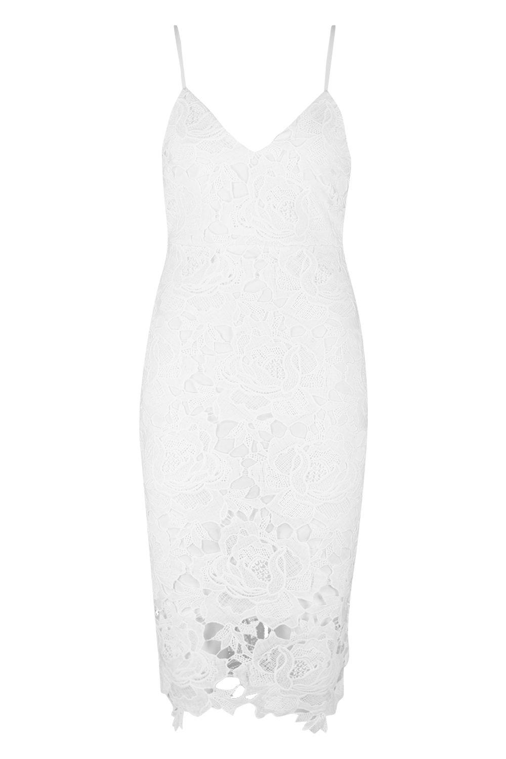 Boohoo boutique eyelash lace midi dress best sale