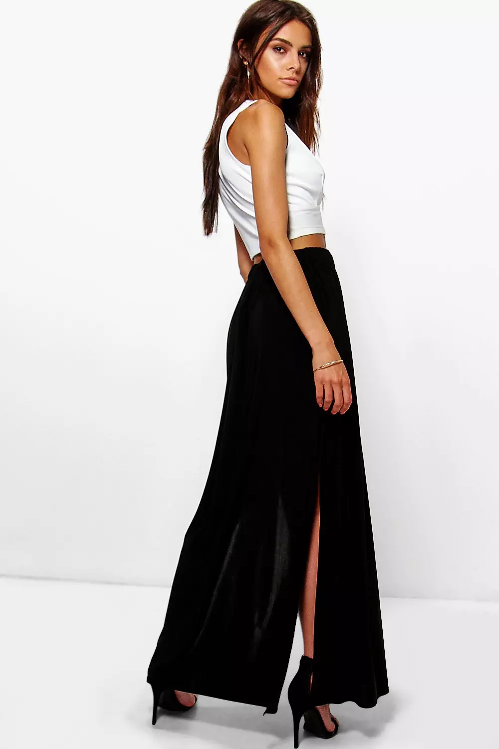 Double side 2024 split skirt