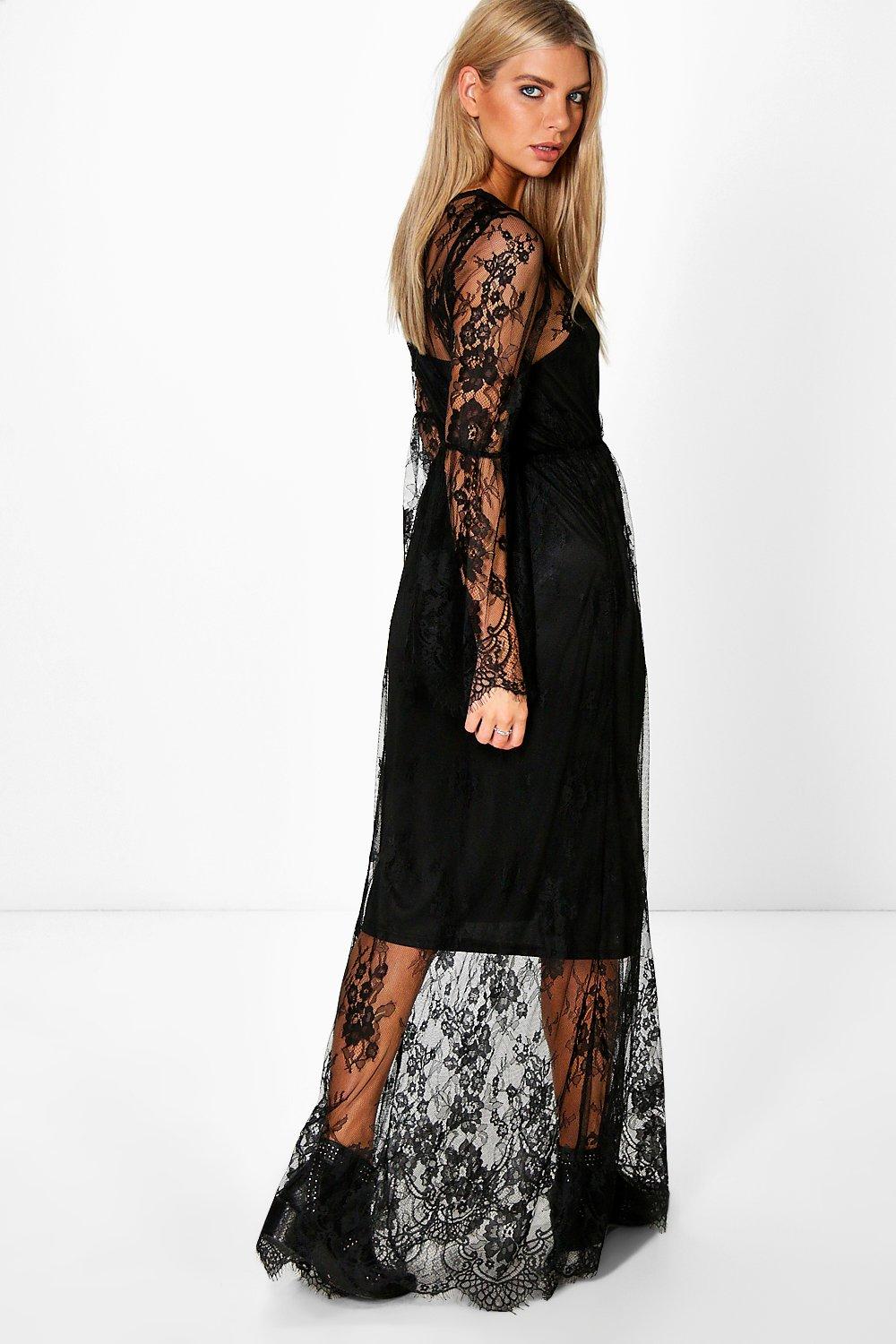 amelia lace maxi dress