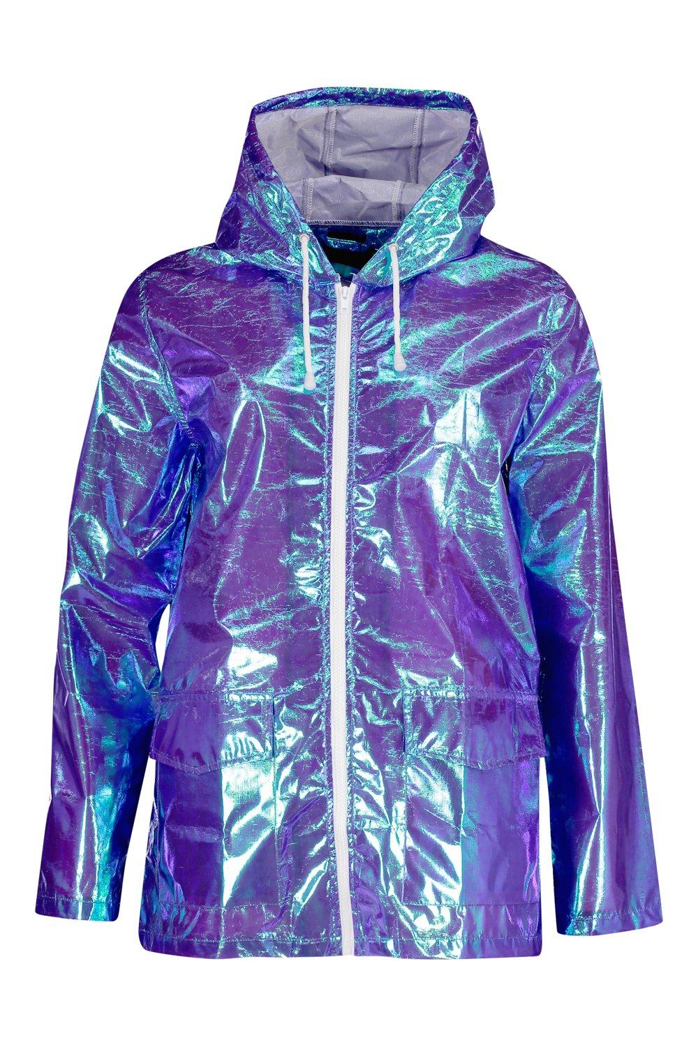 Boohoo shop holographic jacket