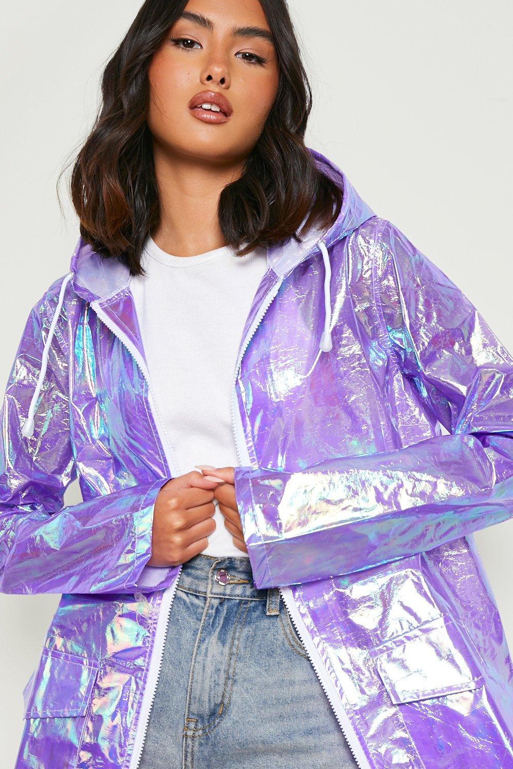 Purple hot sale holographic jacket