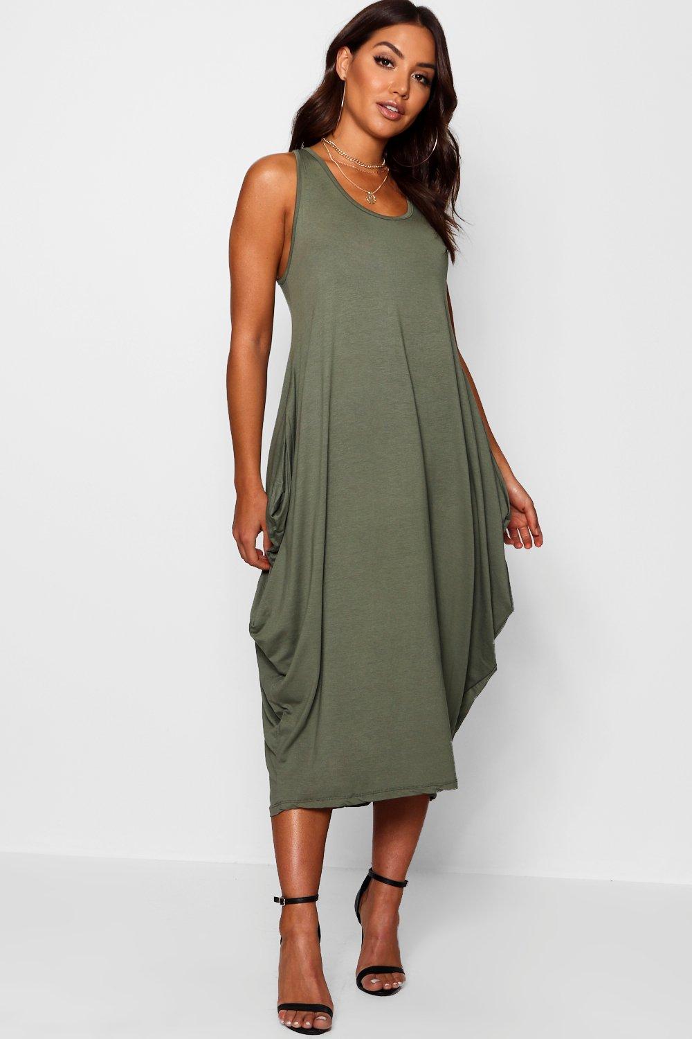 boohoo grey maxi dress