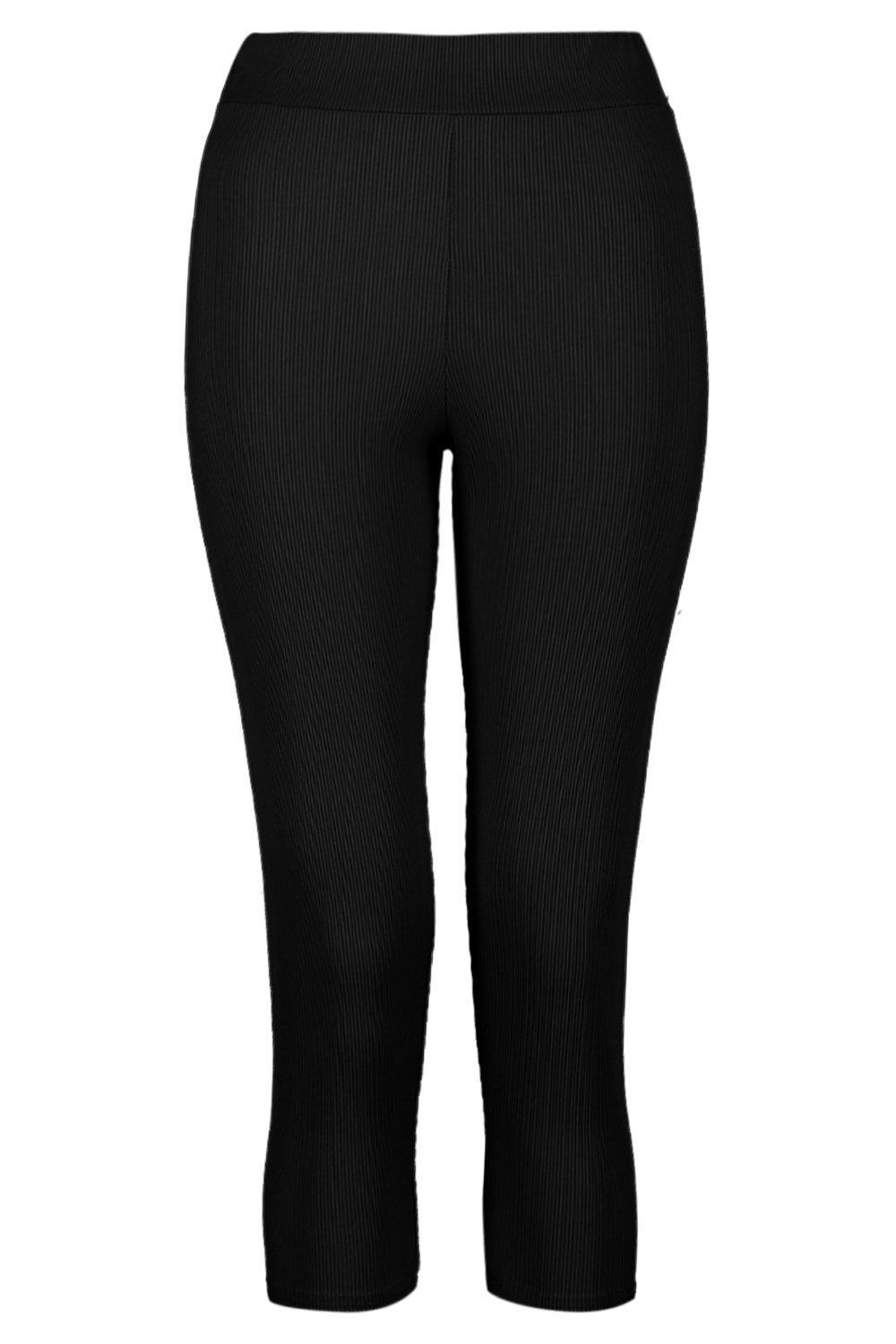 Plus 2 Pack Basic Cotton Mix Leggings