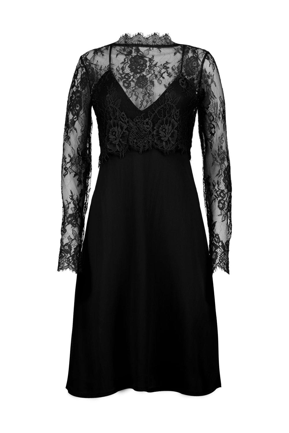 Sally Lace Detachable Top Slip Dress Sally Lace Detachable Top Slip Dress