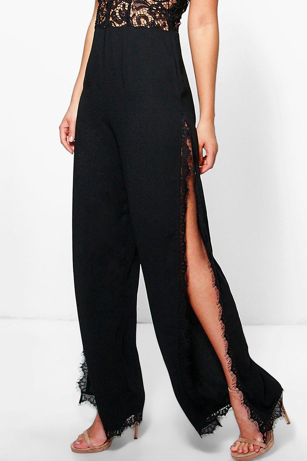 Side split store leg jumpsuit