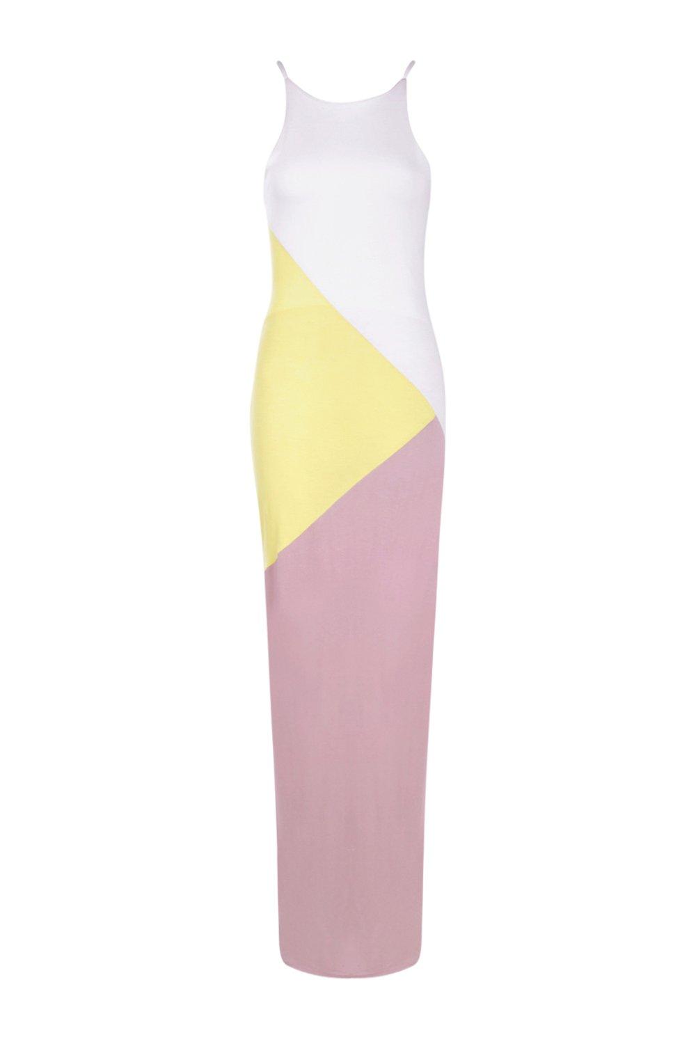 Colour block shop maxi dresses uk