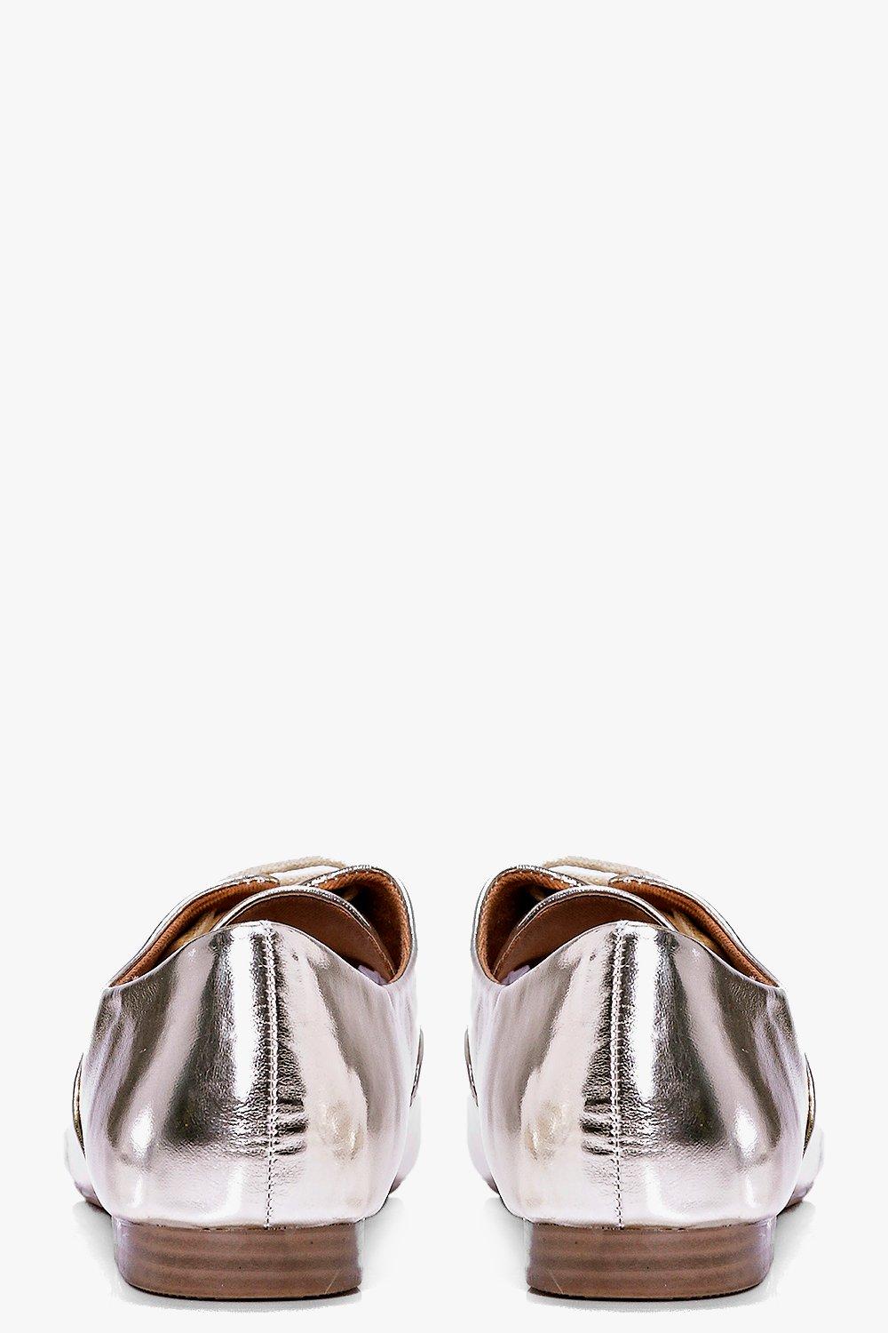Metallic lace best sale up shoes