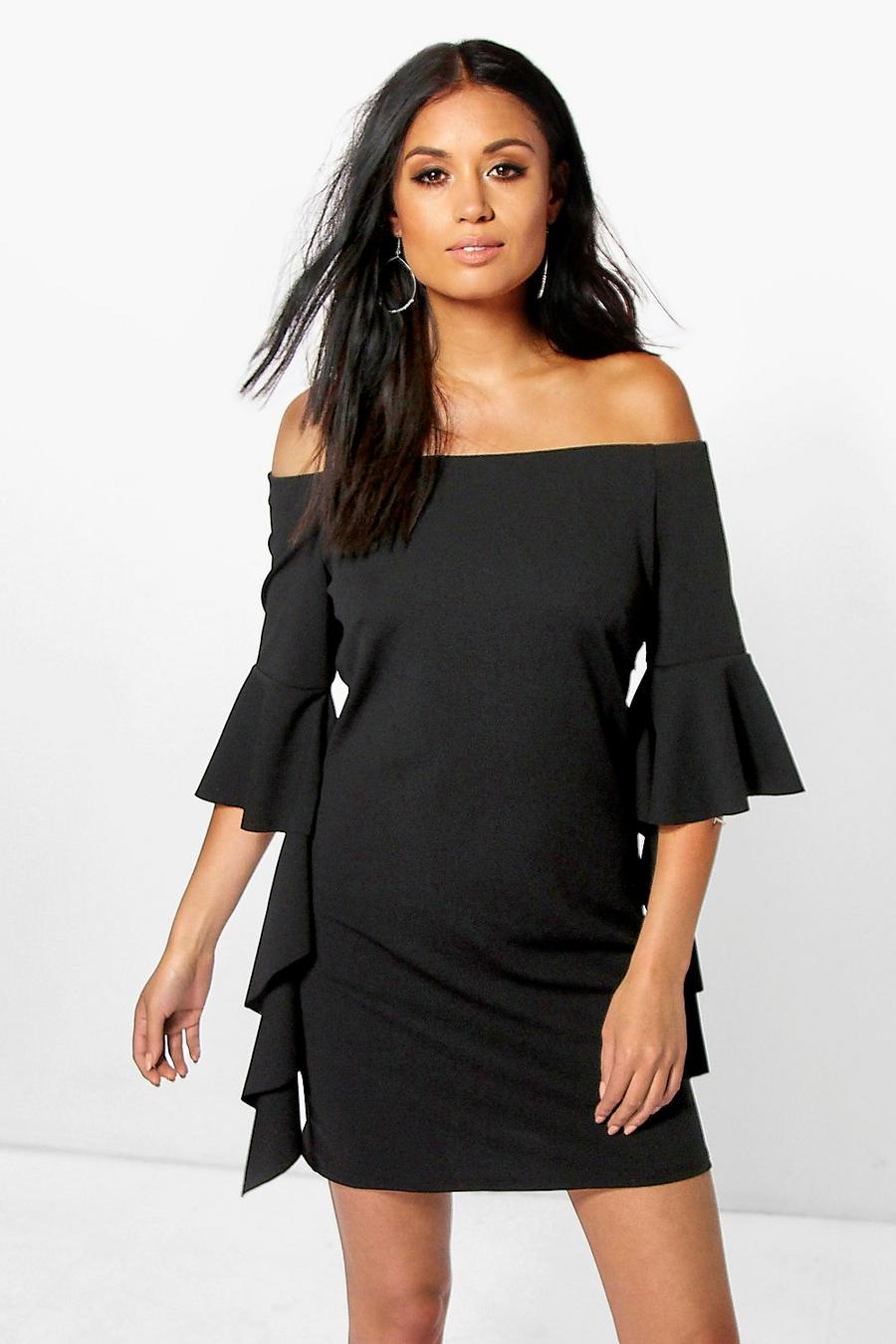 Dolly Off The Shoulder Ruffle Sleeve Dress image number 1