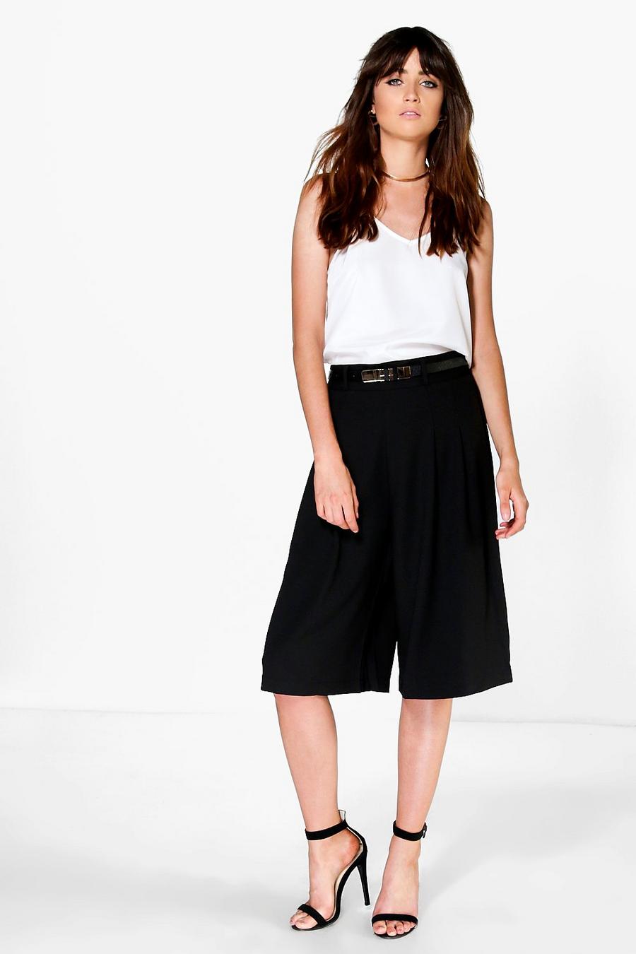 Sofia Woven Belted Culottes image number 1
