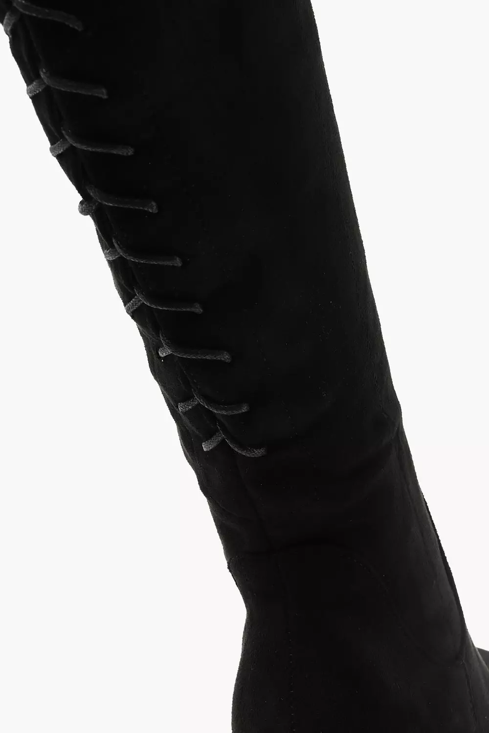 Knee high boots hot sale lace up back