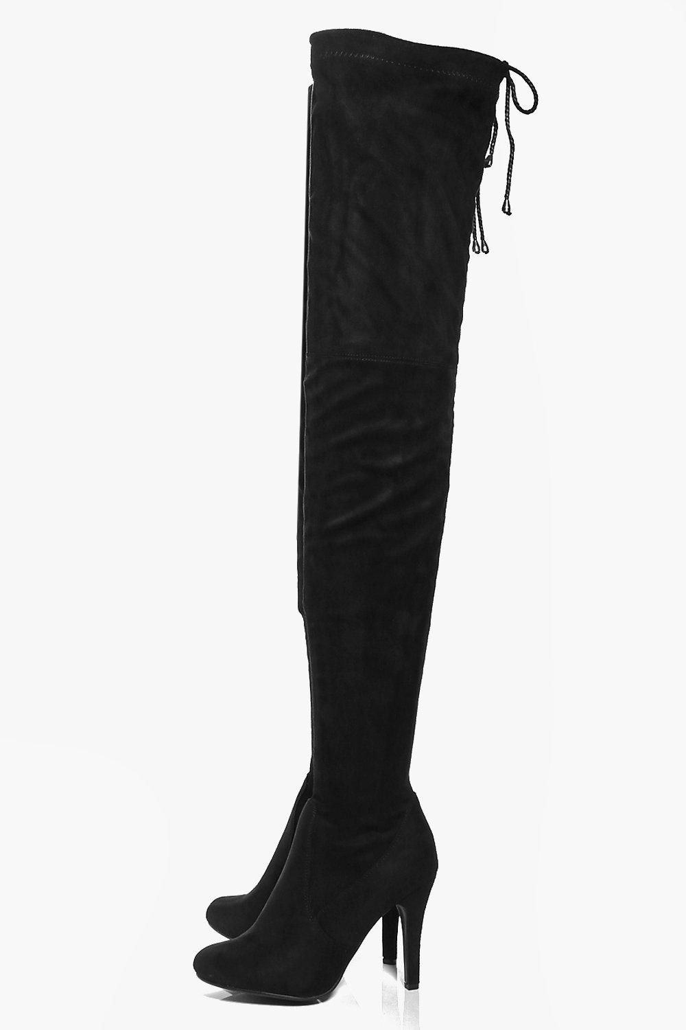 boohoo thigh boots