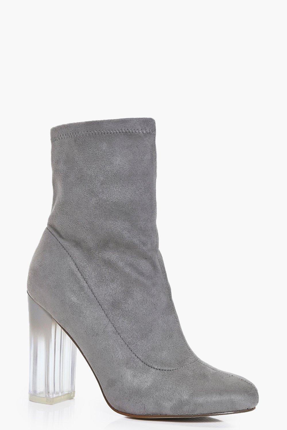 boohoo grey boots