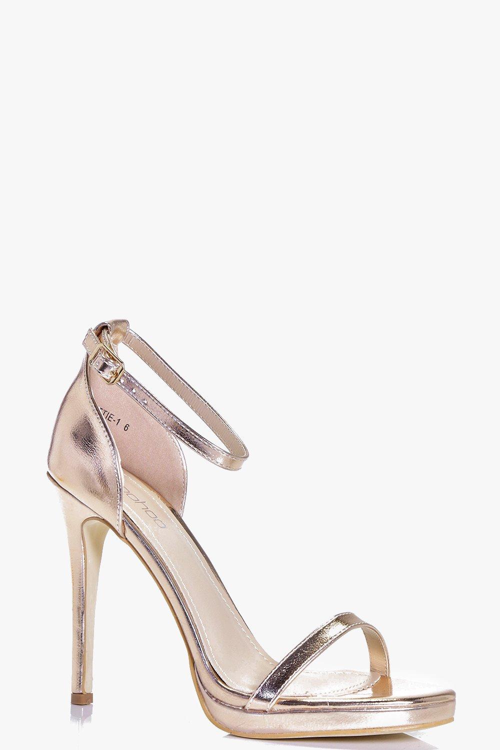 boohoo rose gold shoes