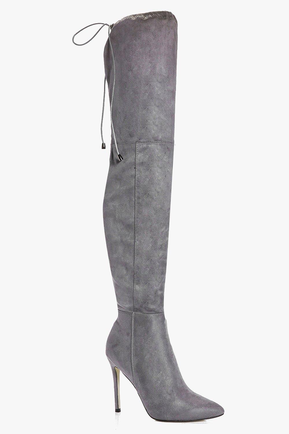 boohoo thigh boots