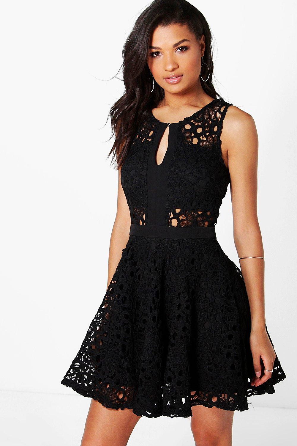 crochet dress boohoo