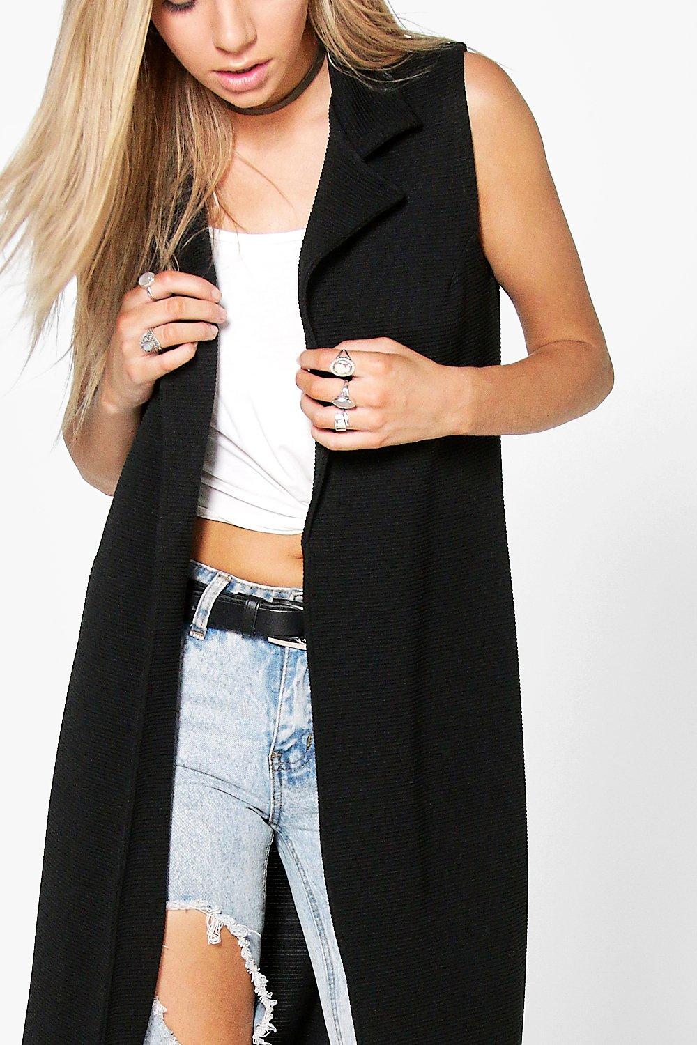 Boohoo sleeveless clearance duster