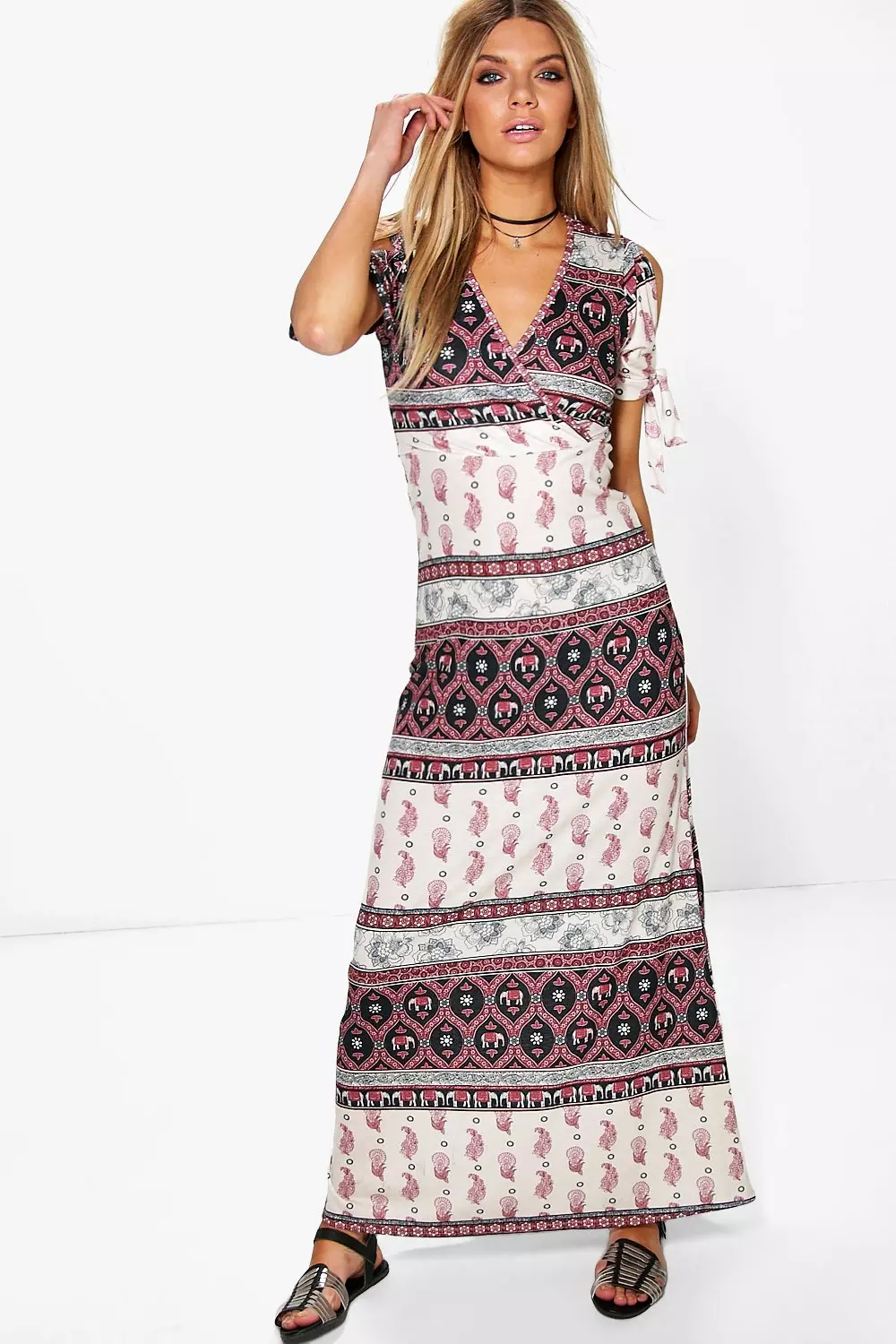 Elephant print maxi on sale dress