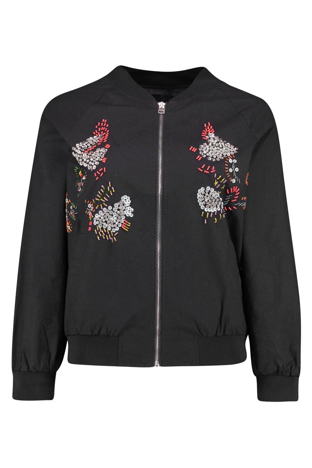 Embellished bomber jacket on sale womens