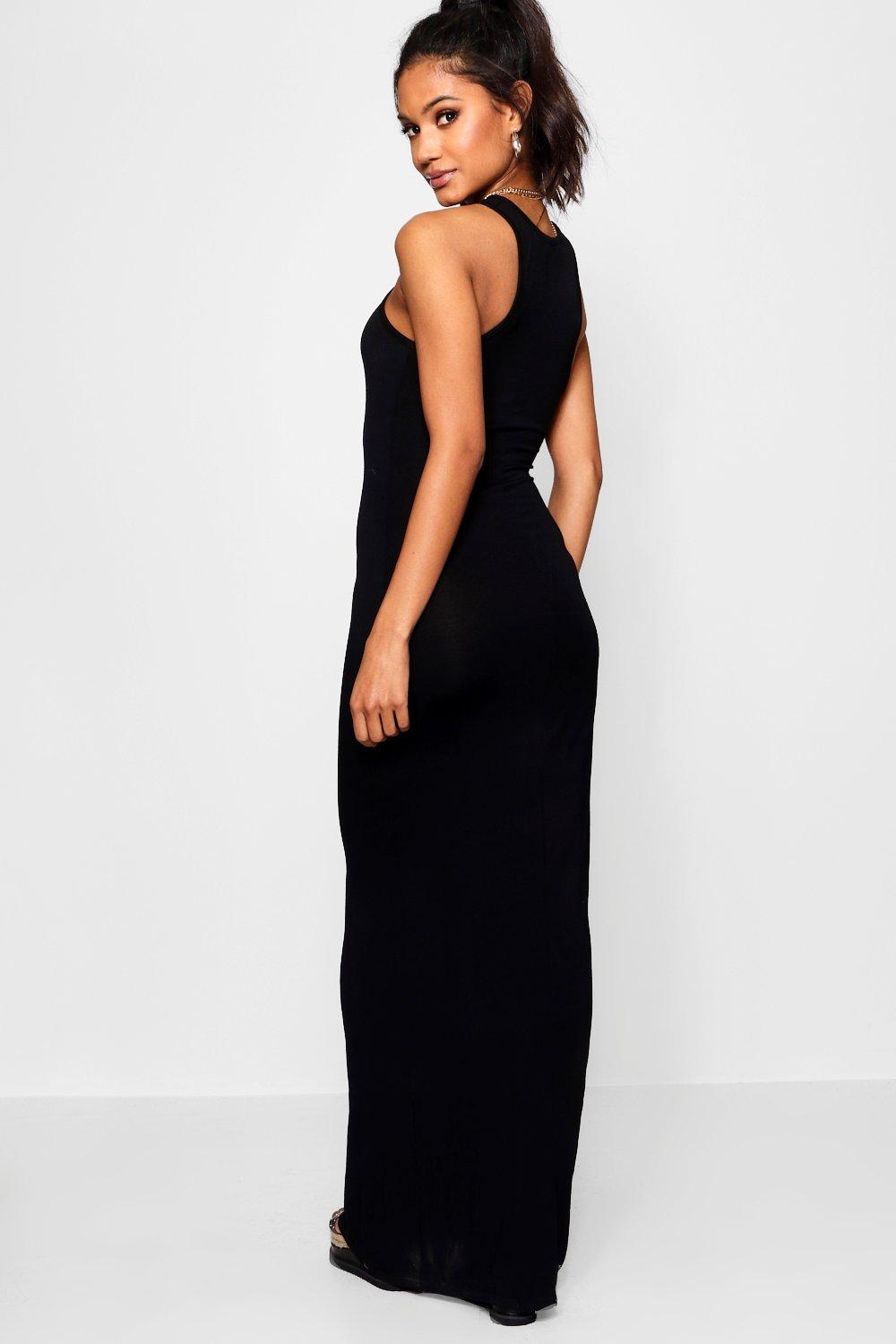 boohoo racer back maxi dress