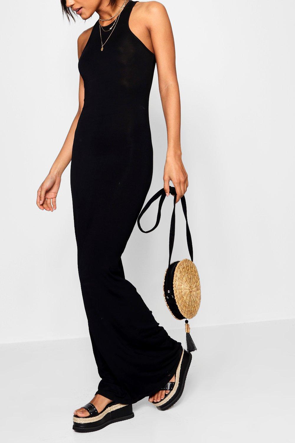 boohoo racer back maxi dress