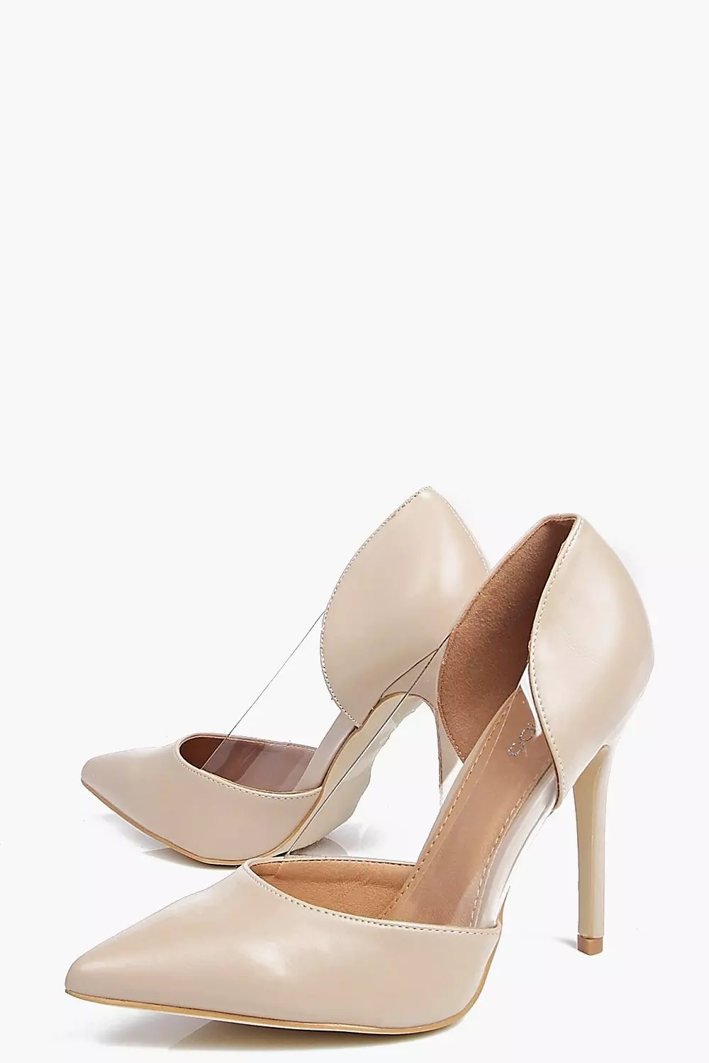 Nude Sophia Clear Panel Pointed Court alternative image