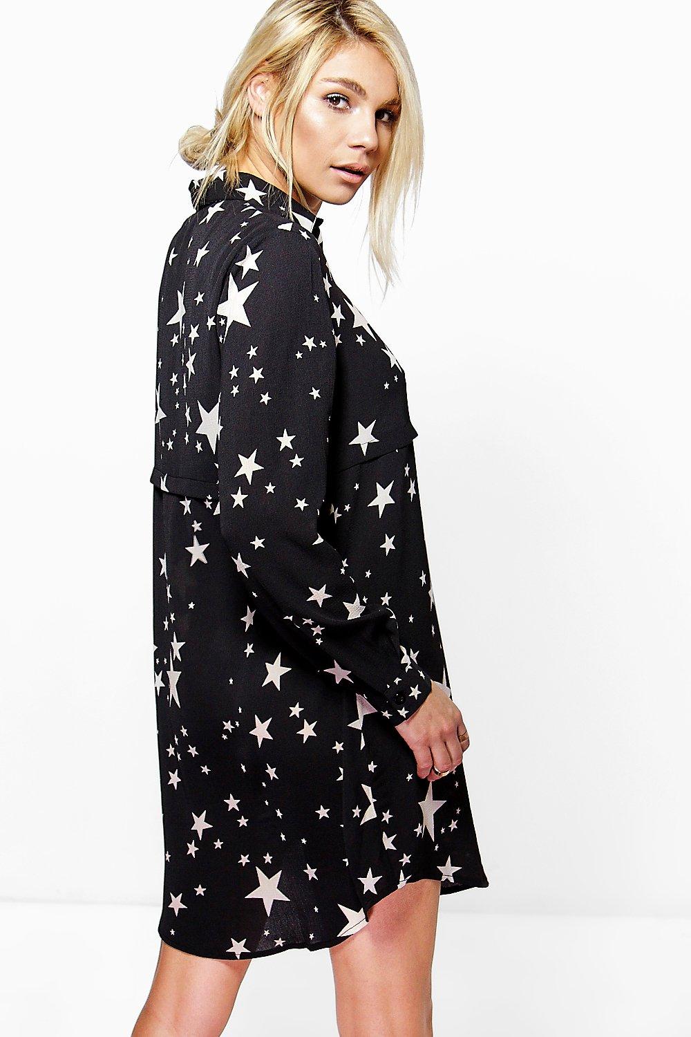 boohoo constellation dress