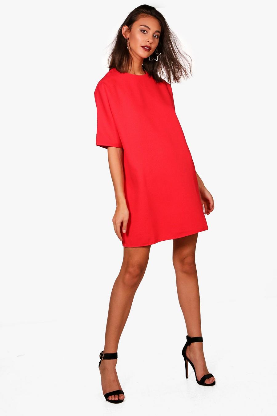 Red Box Shift Dress image number 1