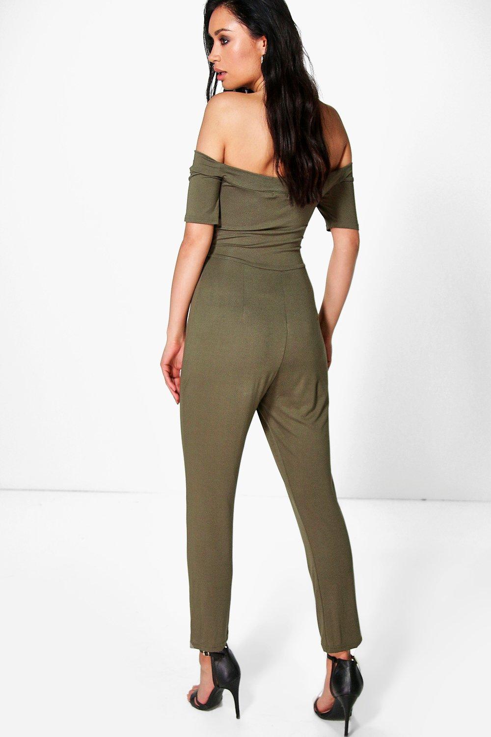 Ria Bardot Peg Leg Jumpsuit